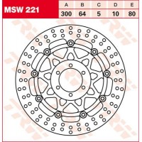 TRW MSW221 - тормозной диск
