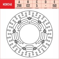 TRW MSW246 - тормозной диск