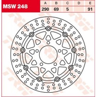 TRW MSW248 - тормозной диск