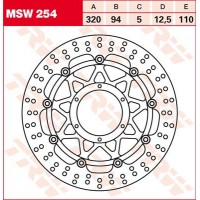 TRW MSW254 - тормозной диск