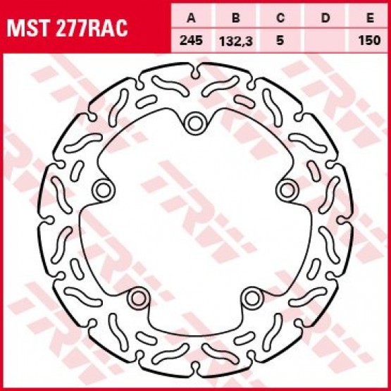 TRW MST277RAC - тормозной диск