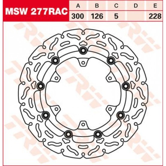 TRW MSW277RAC - тормозной диск