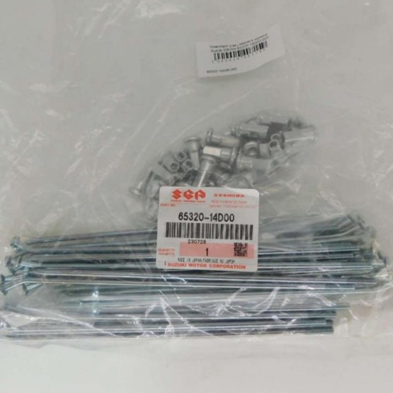 Suzuki 65320-14D00-000 - комплект спиц заднего колеса Suzuki 65320-14D00-000 - комплект спиц заднего колеса
