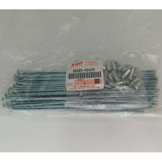 Suzuki 55320-42A00-000 - комплект спиц переднего колеса Suzuki 55320-42A00-000 - комплект спиц переднего колеса