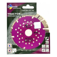 TRIO-DIAMOND - диск алмазный отрезной турбо-сегментный TRACTOR 125 мм. для УШМ