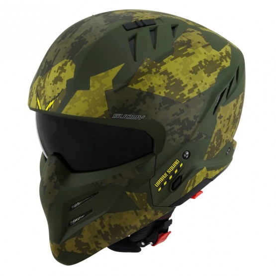 SUOMY Armor Urban Squad Camouflage Green Matt - мотошлем, L
