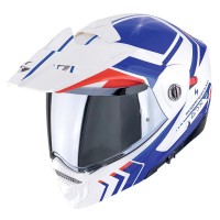 SCORPION EXO - мотошлем ADX-2 Lewis White/Blue/Red Solid, S