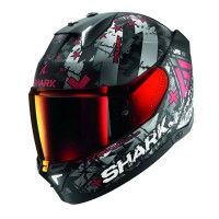 SHARK мотошлем SKWAL i3 HellCat Black/Silver/Red Matt, M