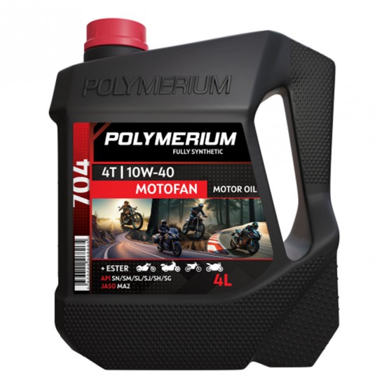 POLYMERIUM MotoFan 704 10W-40 4T, 4 л. POLYMERIUM MotoFan 704 10W-40 4T, 4 л.