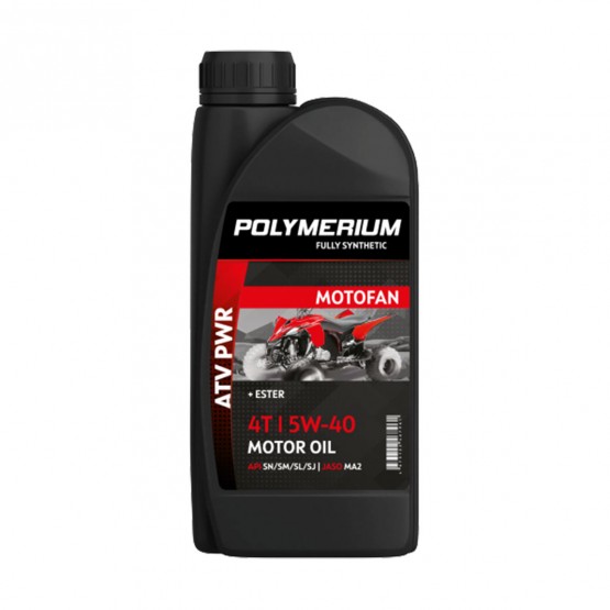 POLYMERIUM MotoFan ATV PWR 5W-40 4T, 1 л. POLYMERIUM MotoFan ATV PWR 5W-40 4T, 1 л.