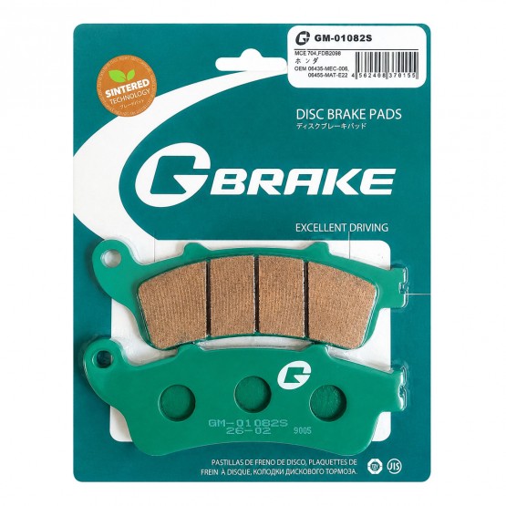 G-BRAKE GM01082S - накладки тормозные G-BRAKE GM01082S - накладки тормозные