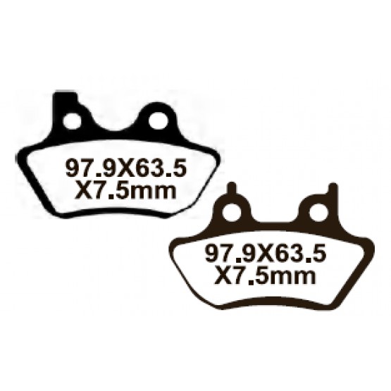 YONGLI YL-F150 - накладки тормозные (FDB2097P) YONGLI YL-F150 - накладки тормозные (FDB2097P)