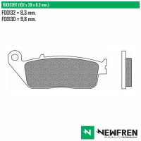 NEWFREN FD0132BT - накладки тормозные