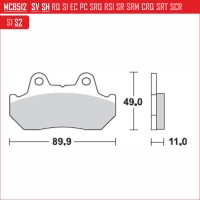 TRW MCB512 - накладки тормозные