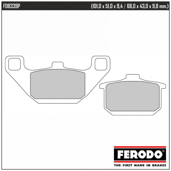 FERODO FDB339P - накладки тормозные