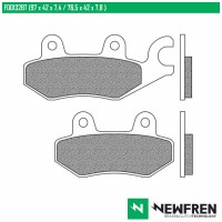 NEWFREN FD0163BT - накладки тормозные