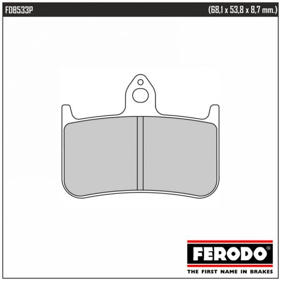 FERODO FDB533P - накладки тормозные