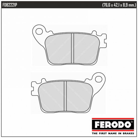 FERODO FDB2221P - накладки тормозные