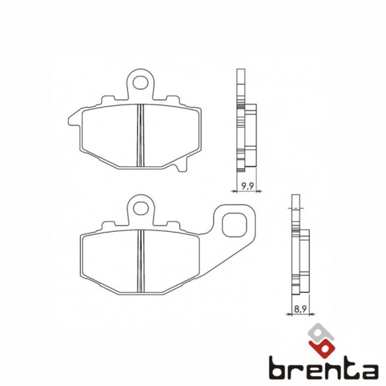 BRENTA FT3089 - накладки тормозные