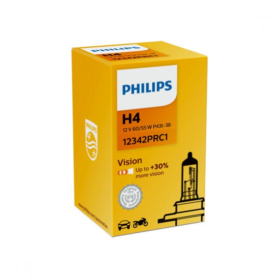 PHILIPS 12342PRC1 - лампа PREMIUM H4 (60/55W) P43t-38