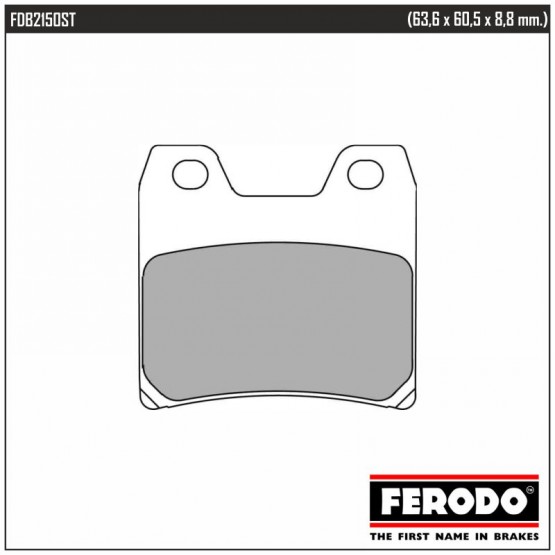 FERODO FDB2150ST - накладки тормозные