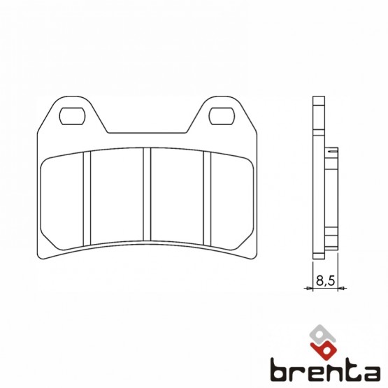 BRENTA FT3093 - накладки тормозные