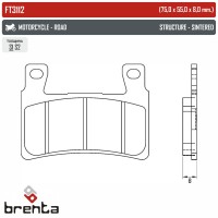 BRENTA FT4112 - накладки тормозные
