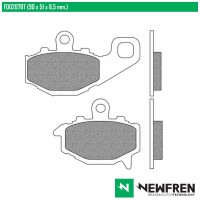 NEWFREN FD0207BT - накладки тормозные