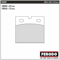 FERODO FDB108P - накладки тормозные