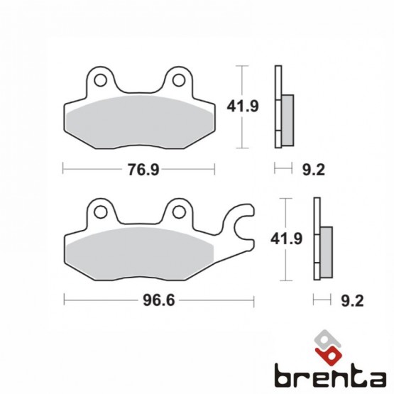 BRENTA FT3064 - накладки тормозные