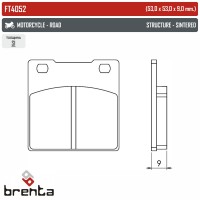 BRENTA FT4052 - накладки тормозные