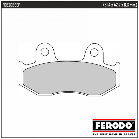 FERODO FDB2086EF - накладки тормозные