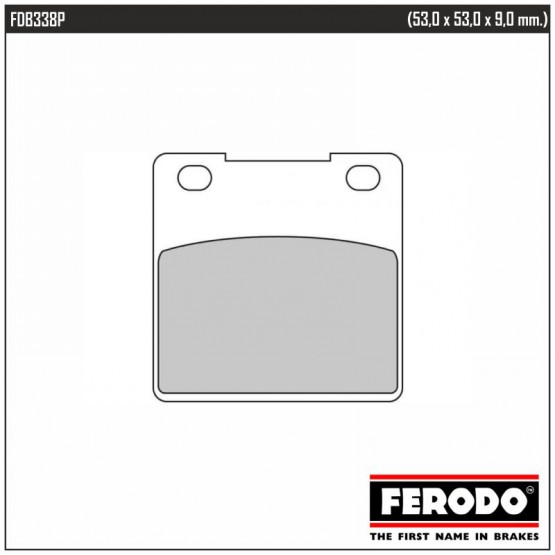 FERODO FDB338P - накладки тормозные