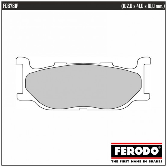 FERODO FDB781P - накладки тормозные