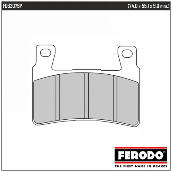 FERODO FDB2079P - накладки тормозные