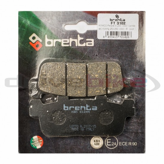 BRENTA FT3102 - накладки тормозные BRENTA FT3102 - накладки тормозные