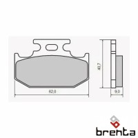BRENTA FT4086 - накладки тормозные