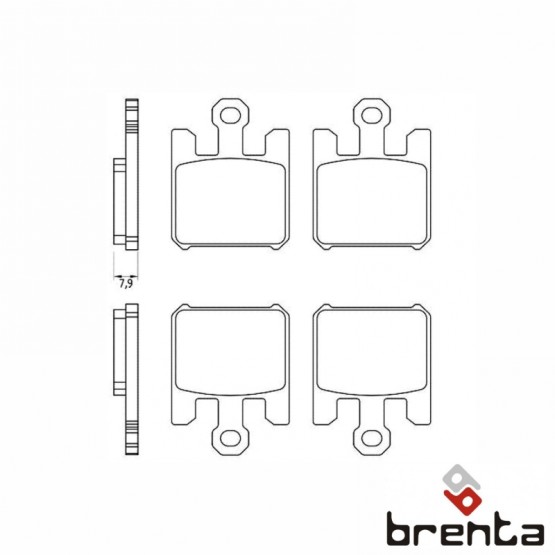BRENTA FT4119 - накладки тормозные