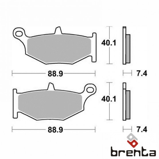 BRENTA FT4131 - накладки тормозные