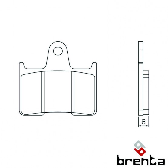 BRENTA FT4137 - накладки тормозные
