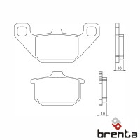 BRENTA FT4061 - накладки тормозные
