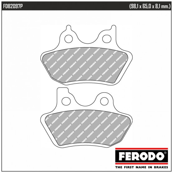 FERODO FDB2097P - накладки тормозные