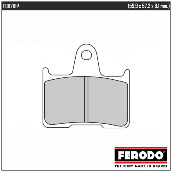 FERODO FDB2111P - накладки тормозные