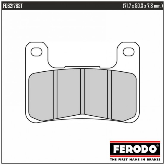 FERODO FDB2178ST - накладки тормозные