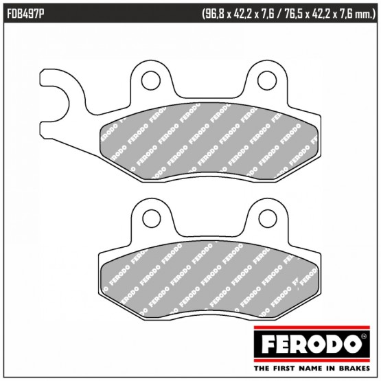 FERODO FDB497P - накладки тормозные