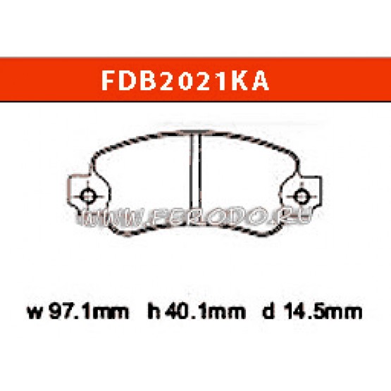 FERODO FDB2021KA - накладки тормозные (karting) FERODO FDB2021KA - накладки тормозные (karting)
