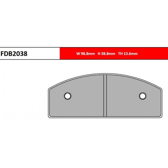 FERODO FDB2038KA - накладки тормозные (karting) FERODO FDB2038KA - накладки тормозные (karting)