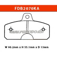 FERODO FDB2070KA - накладки тормозные (karting)