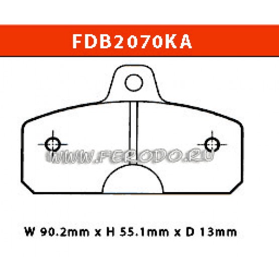 FERODO FDB2070KA - накладки тормозные (karting) FERODO FDB2070KA - накладки тормозные (karting)
