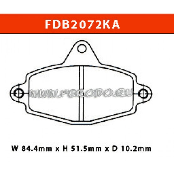 FERODO FDB2072KA - накладки тормозные (karting)